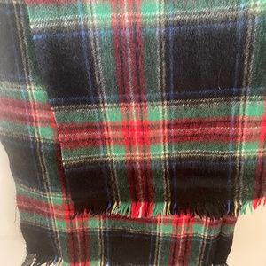 Plaid Cashmere Scarf